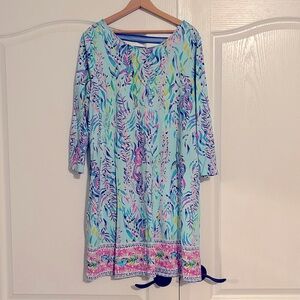 Lilly Pulitzer 3/4 Sleeve Sea Life Swing Dress
